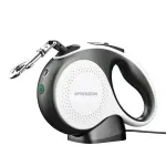 Petshop - Accesorii petshop - Zgarzi, lese si hamuri - Lese - Lesa retractabila electrica lanterna LED 200 Lumeni Emeszon® pisici caini pana la 50Kg acumulator antirasucire, 5m, alb - Infinity.ro