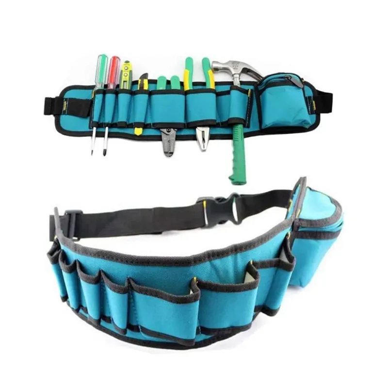 Casa si Gradina - Constructii - Depozitare, transport si protectie - Organizatoare si cutii scule - Centura scule Emeszon® pentru electrician, dulgher, tamplar, mecanic, organizator scule, 53 x 13 x 2 cm, albastru - Infinity.ro