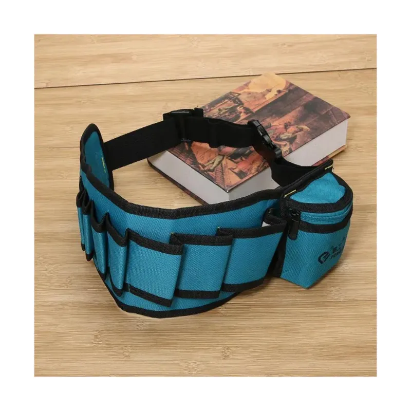 Casa si Gradina - Constructii - Depozitare, transport si protectie - Organizatoare si cutii scule - Centura scule Emeszon® pentru electrician, dulgher, tamplar, mecanic, organizator scule, 53 x 13 x 2 cm, albastru - Infinity.ro