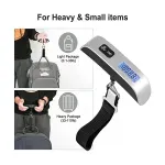 Casa si Gradina - Constructii - Depozitare, transport si protectie - Cantare electronice comerciale - Cantar de mana electronic, KetoTek, display LCD iluminat verde, 50 kg, pentru genti, bagaje si colete, negru - argintiu - Infinity.ro