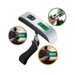 Casa si Gradina - Constructii - Depozitare, transport si protectie - Cantare electronice comerciale - Cantar de mana electronic, KetoTek, display LCD iluminat verde, 50 kg, pentru genti, bagaje si colete, negru - argintiu - Infinity.ro