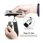 Casa si Gradina - Constructii - Depozitare, transport si protectie - Cantare electronice comerciale - Cantar de mana electronic, KetoTek, display LCD iluminat verde, 50 kg, pentru genti, bagaje si colete, negru - argintiu - Infinity.ro