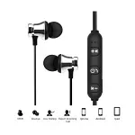 TV, Audio-Video si Foto - Portabile audio - Casti audio - Casti Bluetooth In-Ear Wireless cu magnet, Envisage, difuzoare titan, microfon, acumulator 5V, incarcare USB 5V, negru - Infinity.ro
