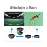 Laptop, Telefoane si Tablete - Telefoane mobile si accesorii - Accesorii Telefoane - Alte accesorii telefoane - Set kit lentile foto obiectiv universal profesional 3 in 1 Getihu Wide Fisheye Zoom si Macro telefon si tableta, gold - Infinity.ro
