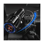 Laptop, Telefoane si Tablete - Telefoane mobile si accesorii - Accesorii Telefoane - Incarcatoare telefoane - Incarcator auto telefon mobil dual USB 5V 3.1A - 6A 30W, Incarca Rapid LED, Quick Charge 3.0, 5 tipuri de protectii, Alb - Infinity.ro