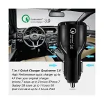 Laptop, Telefoane si Tablete - Telefoane mobile si accesorii - Accesorii Telefoane - Incarcatoare telefoane - Incarcator auto telefon mobil dual USB 5V 3.1A - 6A 30W, Incarca Rapid LED, Quick Charge 3.0, 5 tipuri de protectii, Alb - Infinity.ro