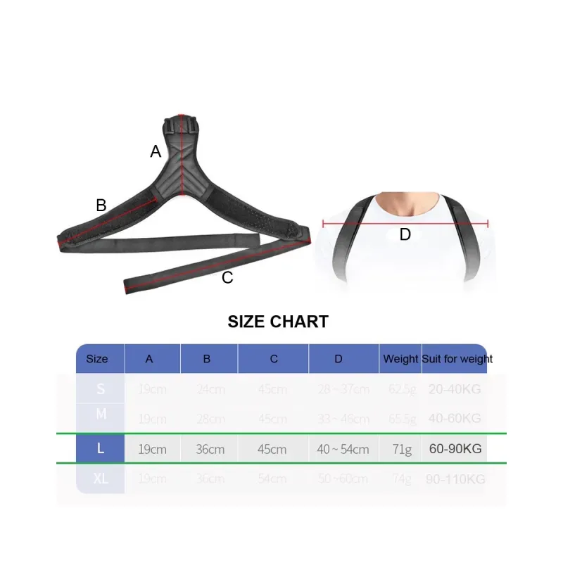 Ingrijire personala si Cosmetice - Sanatate si wellness - Aparate medicale - Dispozitive si accesorii medicale uz casnic - Corector de postura pentru indreptare umeri si coloana, Emeszon ®, unisex, marime L, negru - Infinity.ro