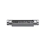 Auto si Moto - Electrice auto - Alte accesorii electrice auto - Suport numar telefon mobil afisaj numar telefon parcare temporara pentru parbriz masina iluminare noaptea, silver - Infinity.ro