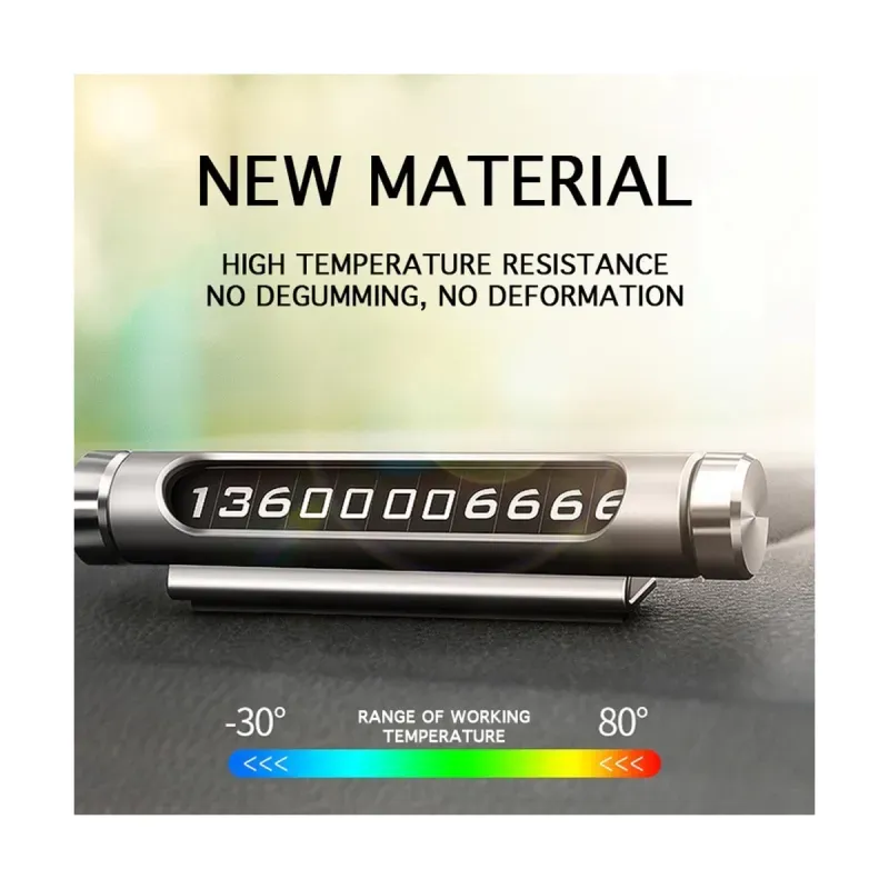 Auto si Moto - Electrice auto - Alte accesorii electrice auto - Suport numar telefon mobil afisaj numar telefon parcare temporara pentru parbriz masina iluminare noaptea, silver - Infinity.ro