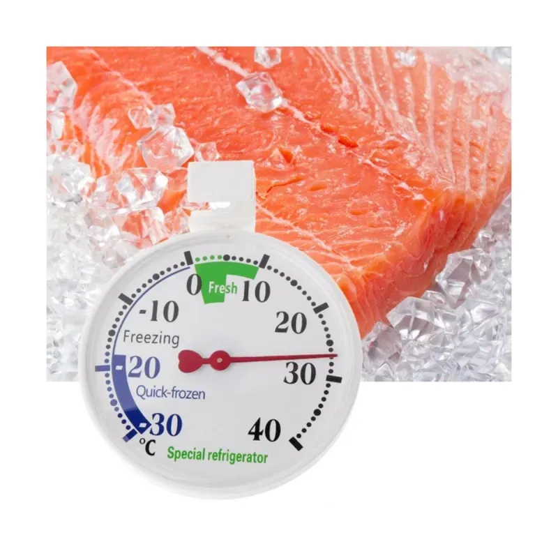 Casa si Gradina - Bucatarie si vesela - Ustensile bucatarie - Termometre bucatarie - Termometru de frigider Emeszon masoara temperatura congelator combina lada frigorifica carlig de agatare si ventuza, alb - Infinity.ro