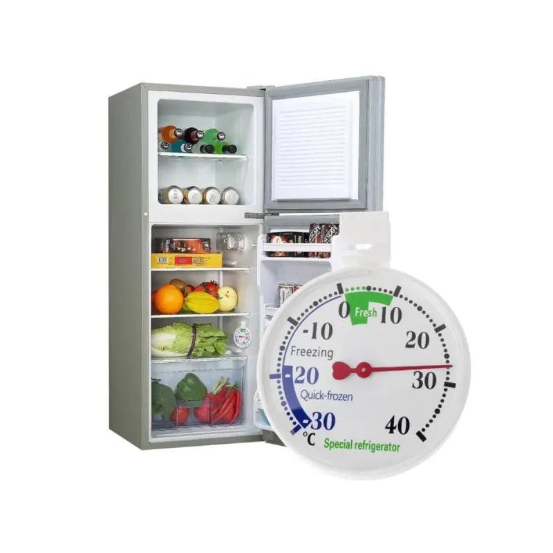 Casa si Gradina - Bucatarie si vesela - Ustensile bucatarie - Termometre bucatarie - Termometru de frigider Emeszon masoara temperatura congelator combina lada frigorifica carlig de agatare si ventuza, alb - Infinity.ro