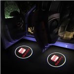 Auto si Moto - Electrice auto - Iluminare si semnalizare - Becuri auto - Set de 2 lampi led Logo SEAT ST1 portiera / usa auto Xentech Light - Infinity.ro