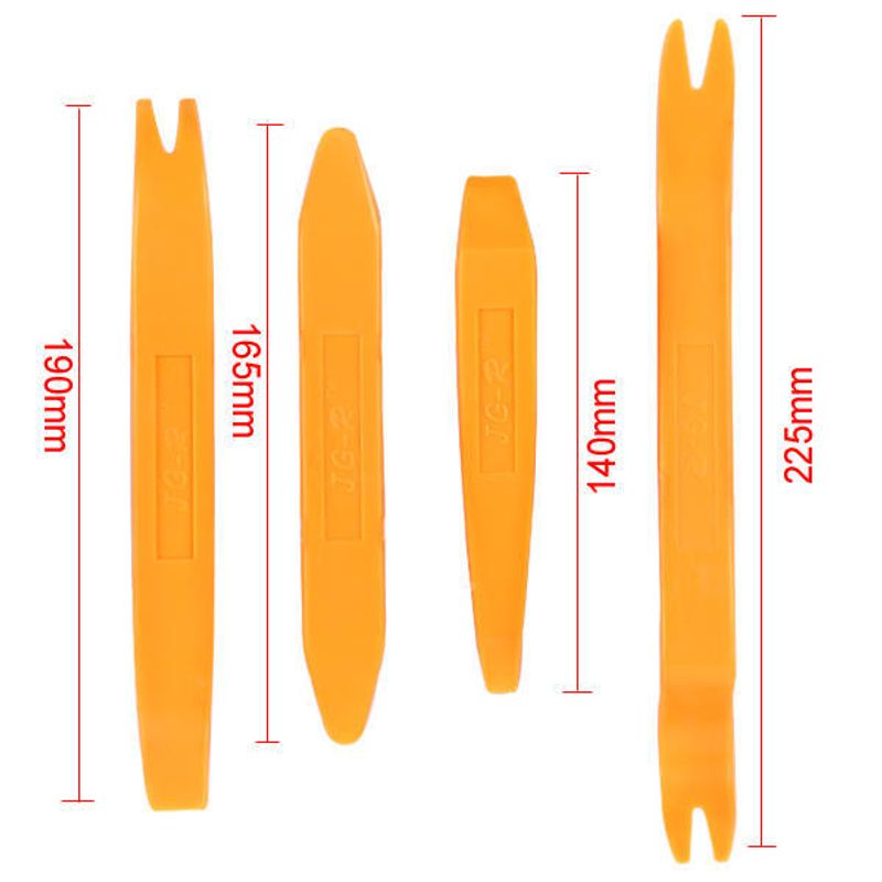 Auto si Moto - Reparatii si depanare - Scule auto - Scule si truse auto - Set de 4 scule extractoare pentru dezasamblare plastice interior auto - Infinity.ro