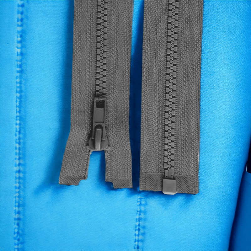 Casa si Gradina - Decoratiuni - DIY - Articole mercerie - Fermoar plastic detasabil Crisalida, lungime 65 cm, Gri otel - Infinity.ro