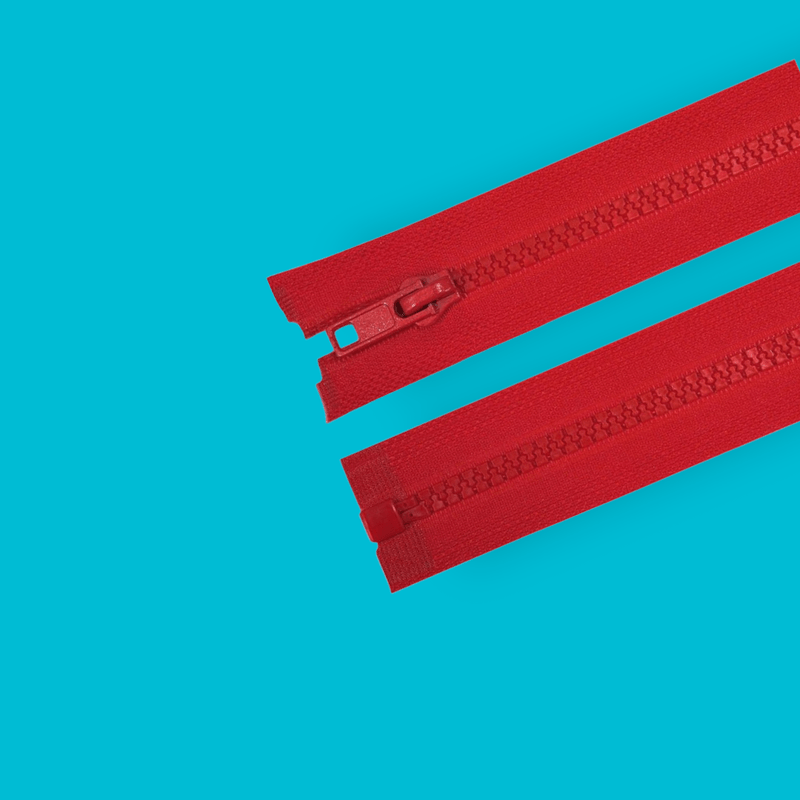 Casa si Gradina - Decoratiuni - DIY - Articole mercerie - Fermoar plastic detasabil Crisalida, lungime 65 cm, Rosu - Infinity.ro