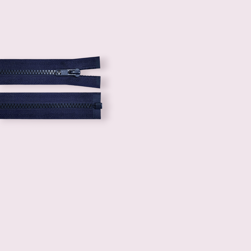 Casa si Gradina - Decoratiuni - DIY - Articole mercerie - Fermoar plastic detasabil Crisalida, lungime 65 cm, Bleumarin - Infinity.ro