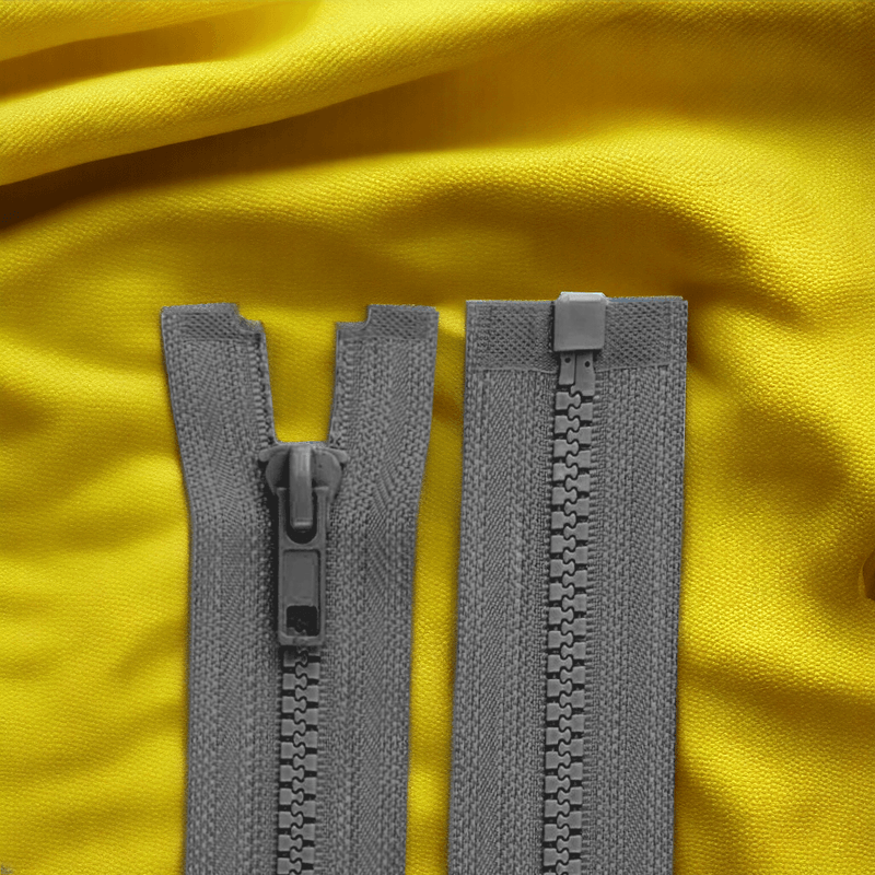 Casa si Gradina - Decoratiuni - DIY - Articole mercerie - Fermoar plastic detasabil Crisalida, lungime 65 cm, Gri otel - Infinity.ro