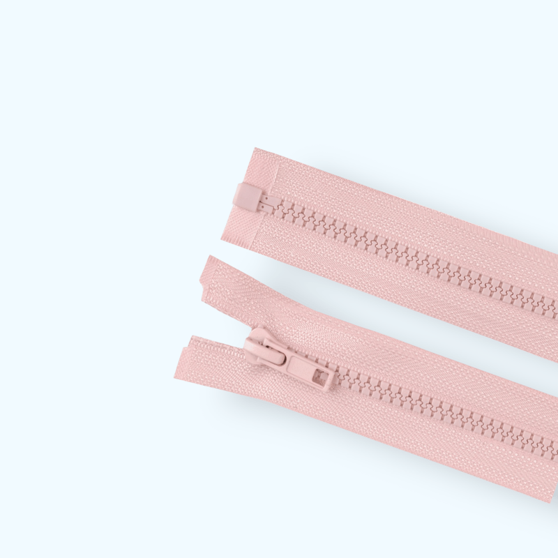 Casa si Gradina - Decoratiuni - DIY - Articole mercerie - Fermoar plastic detasabil Crisalida, lungime 65 cm, Roz pudrat - Infinity.ro
