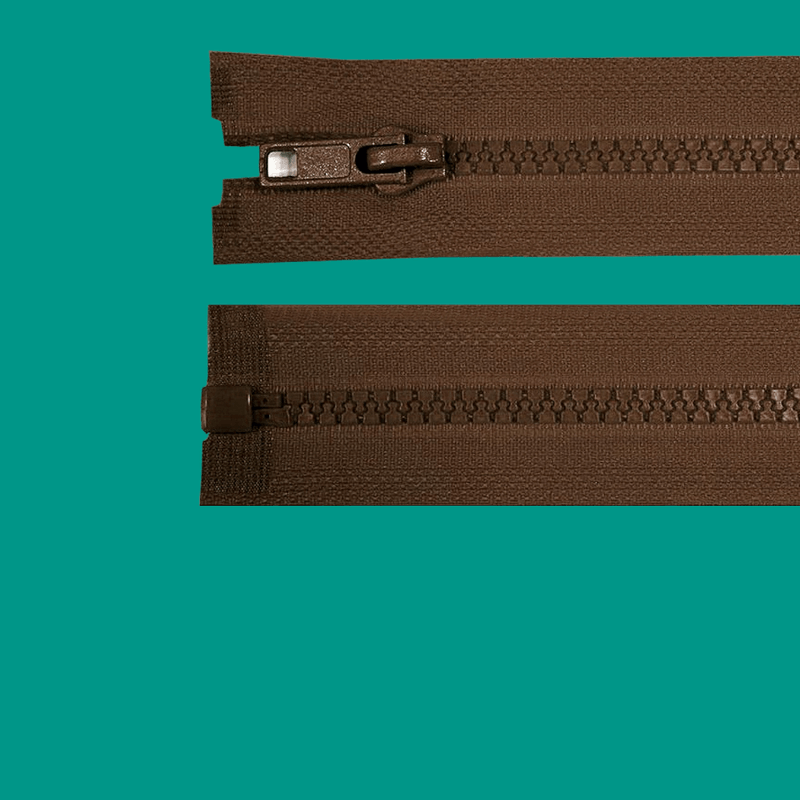 Casa si Gradina - Decoratiuni - DIY - Articole mercerie - Fermoar plastic detasabil Crisalida, lungime 65 cm, Maro ciocolatiu - Infinity.ro