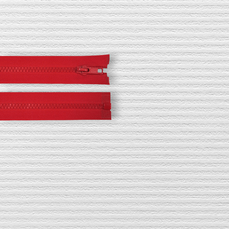 Casa si Gradina - Decoratiuni - DIY - Articole mercerie - Fermoar plastic detasabil Crisalida, lungime 65 cm, Rosu - Infinity.ro