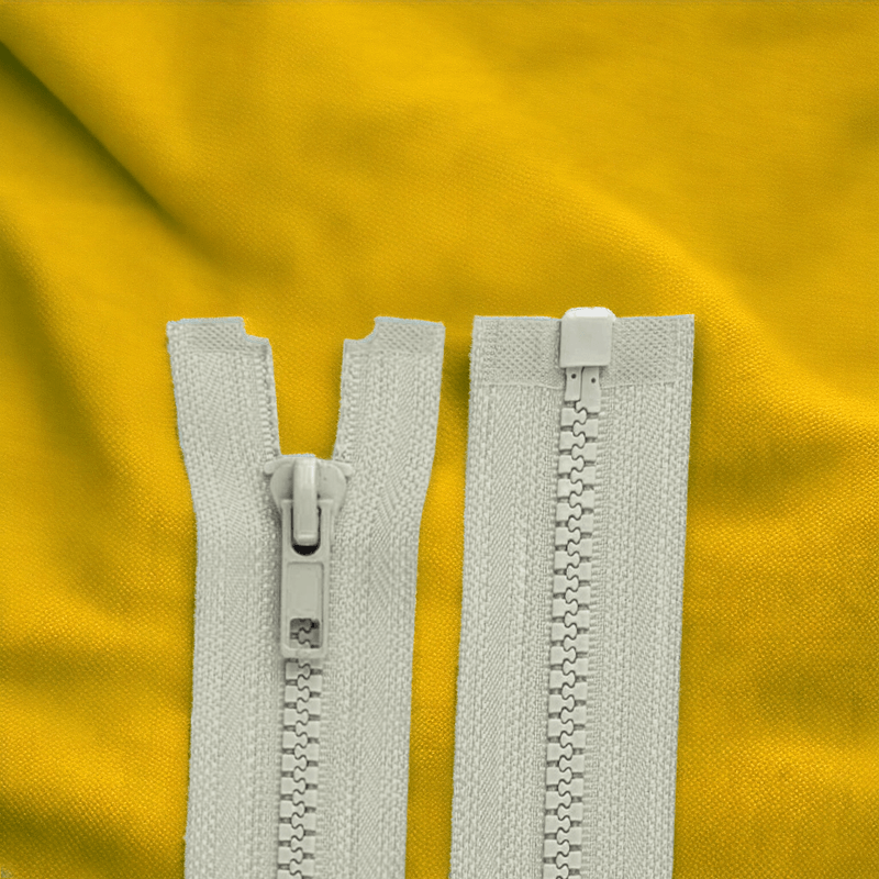 Casa si Gradina - Decoratiuni - DIY - Articole mercerie - Fermoar plastic detasabil Crisalida, lungime 65 cm, Taupe - Infinity.ro