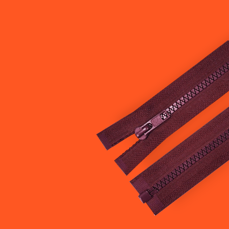 Casa si Gradina - Decoratiuni - DIY - Articole mercerie - Fermoar plastic detasabil Crisalida, lungime 65 cm, Visiniu - Infinity.ro