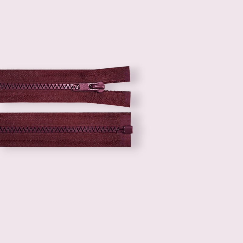 Casa si Gradina - Decoratiuni - DIY - Articole mercerie - Fermoar plastic detasabil Crisalida, lungime 65 cm, Visiniu - Infinity.ro