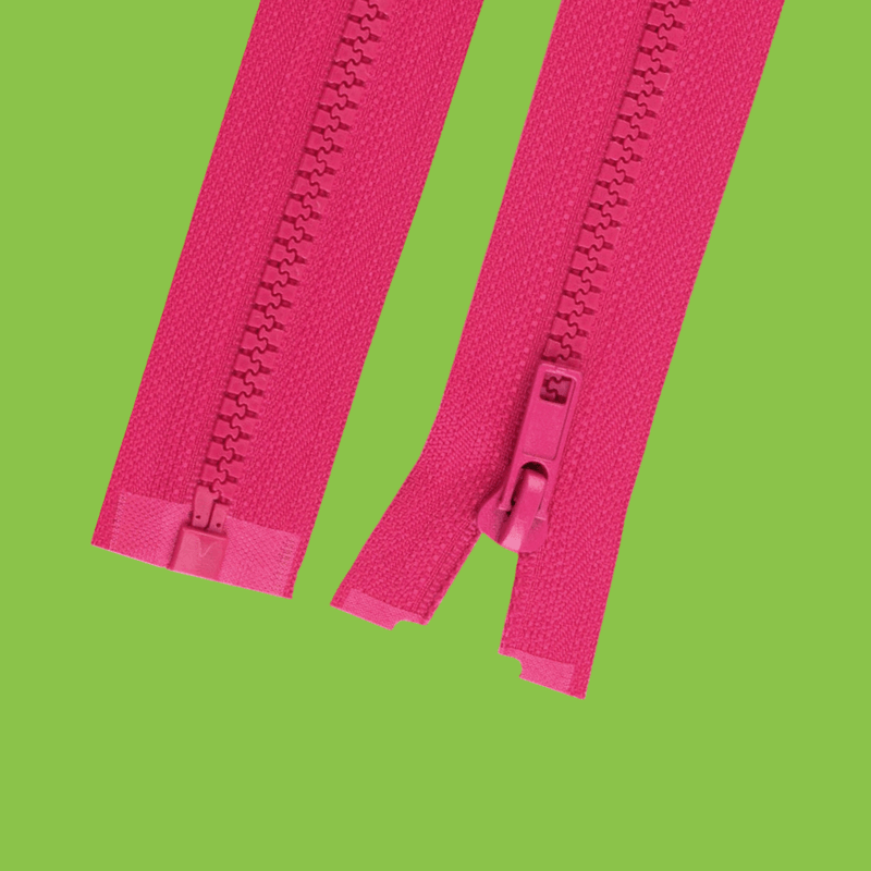Casa si Gradina - Decoratiuni - DIY - Articole mercerie - Fermoar plastic detasabil Crisalida, lungime 65 cm, Roz zmeura - Infinity.ro