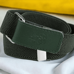 Sport si Outdoor - Echipament Sportiv - Echipamente sport copii - Accesorii imbracaminte sport copii - Curea elastica reglabila copii Crisalida, 2.7 x 65 cm, Kaki inchis - Infinity.ro