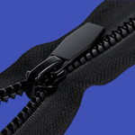 Casa si Gradina - Decoratiuni - DIY - Articole mercerie - Fermoar plastic detasabil cu dinti rotunzi, lungime 80 cm Negru - Infinity.ro