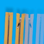 Casa si Gradina - Decoratiuni - DIY - Articole mercerie - Fermoar plastic detasabil, efect curcubeu, lungime 70 cm, Galben mustar - Infinity.ro