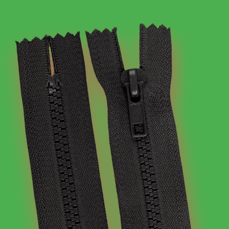 Casa si Gradina - Decoratiuni - DIY - Articole mercerie - Fermoar plastic nedetasabil Crisalida, lungime 16 cm, Negru - Infinity.ro