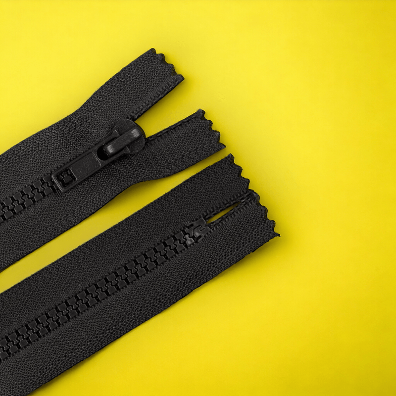 Casa si Gradina - Decoratiuni - DIY - Articole mercerie - Fermoar plastic nedetasabil Crisalida, lungime 18 cm, Negru - Infinity.ro