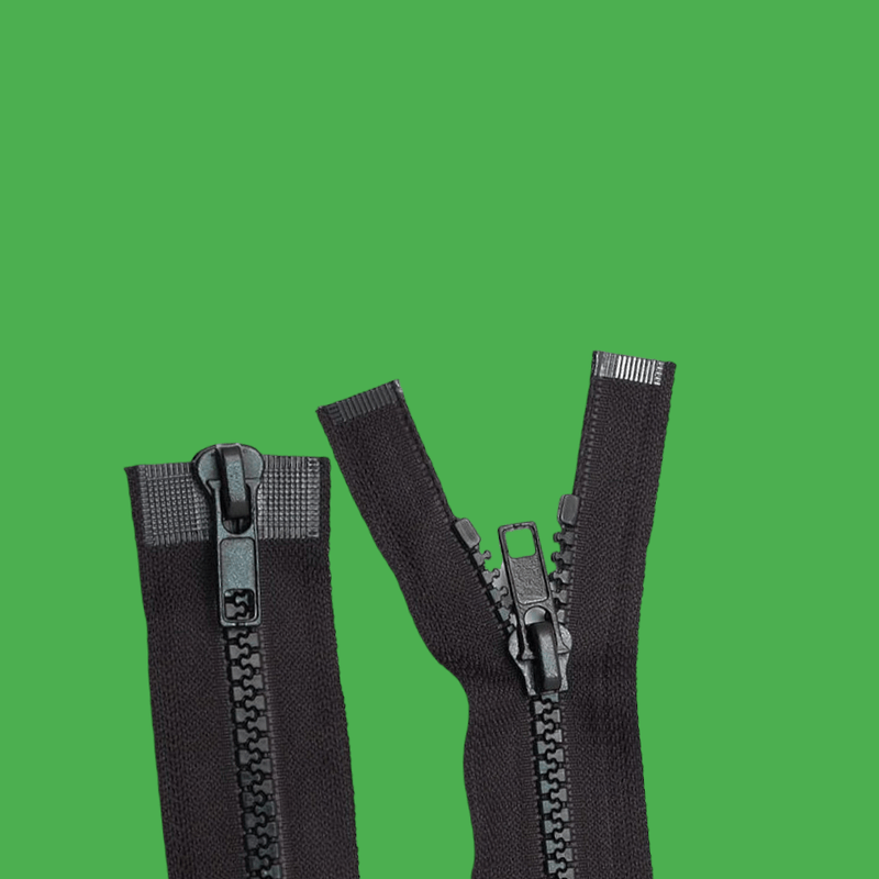 Casa si Gradina - Decoratiuni - DIY - Articole mercerie - Fermoar plastic detasabil Crisalida, 2 cursoare, lungime 80 cm, Negru - Infinity.ro