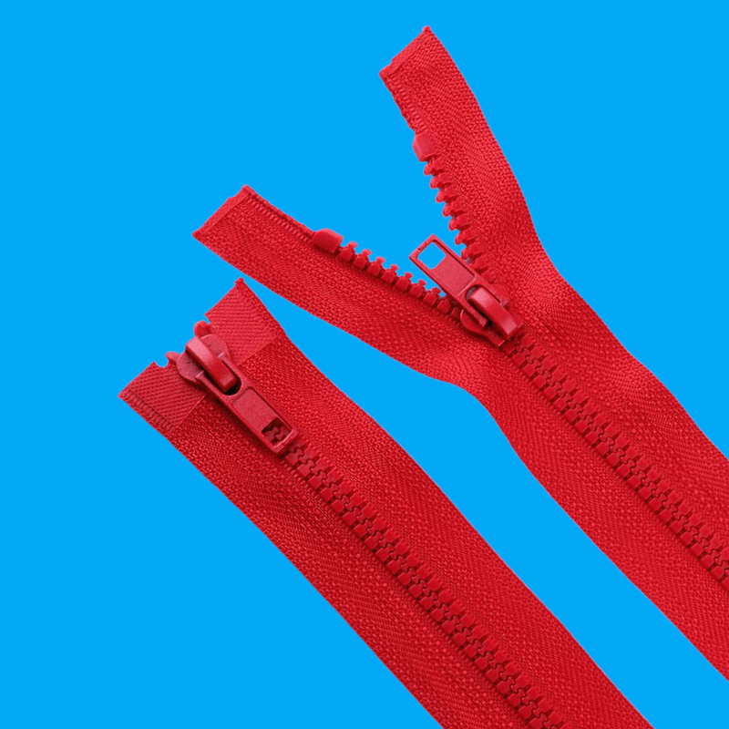 Casa si Gradina - Decoratiuni - DIY - Articole mercerie - Fermoar plastic detasabil Crisalida, 2 cursoare, lungime 65 cm, Rosu - Infinity.ro