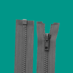 Casa si Gradina - Decoratiuni - DIY - Articole mercerie - Fermoar plastic detasabil Crisalida, lungime 85 cm, Gri otel - Infinity.ro