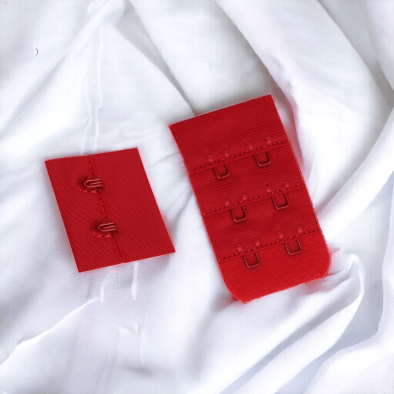 Casa si Gradina - Decoratiuni - DIY - Articole mercerie - Set 2 extensii fixe pentru sutien Crisalida, latime 32 mm, Rosu - Infinity.ro