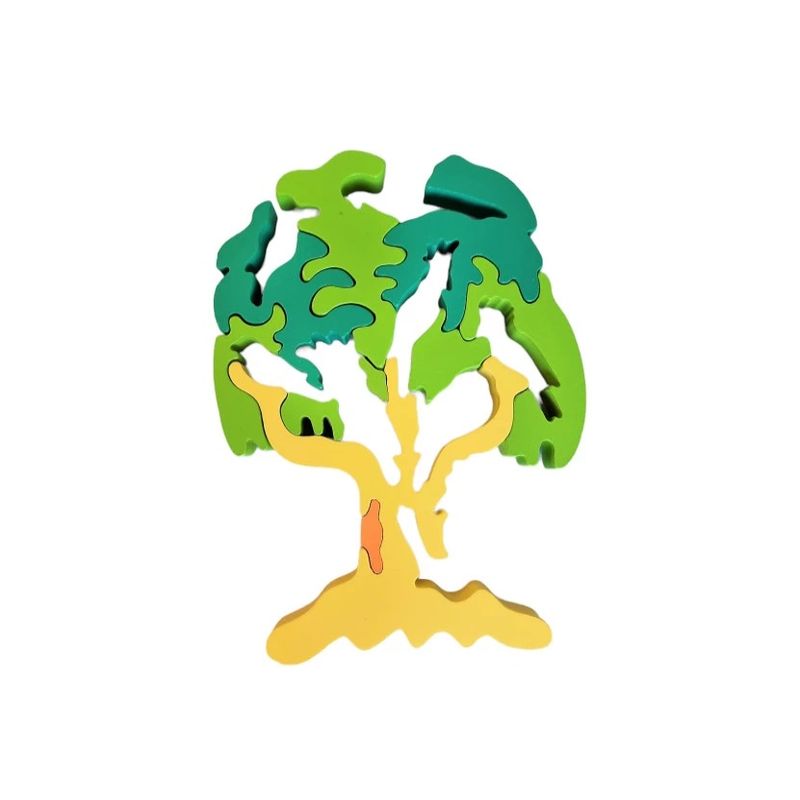 Jucarii, Copii si Bebe - Jucarii si jocuri - Jocuri si puzzle - Puzzle - Puzzle din lemn, Copacul cu pasari, 7Toys - Infinity.ro