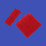 Casa si Gradina - Decoratiuni - DIY - Articole mercerie - Set 2 extensii fixe pentru sutien Crisalida, latime 70 mm, Rosu - Infinity.ro