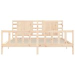 Casa si Gradina - Mobilier - Paturi si accesorii - Paturi - Cadru de pat cu tablie single mic, lemn masiv de pin - Infinity.ro