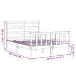 Casa si Gradina - Mobilier - Paturi si accesorii - Paturi - Cadru de pat cu tablie single mic, alb, 120x200 cm, lemn masiv - Infinity.ro
