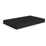 Casa si Gradina/Mobilier/Biblioteci si rafturi/Rafturi - Raft de perete suspendat, negru, 40x23x3,8 cm, MDF - Infinity.ro