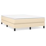 Casa si Gradina - Mobilier - Paturi si accesorii - Paturi - Cadru de pat box spring, crem, 140x190 cm, material textil - Infinity.ro