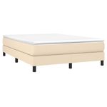Casa si Gradina - Mobilier - Paturi si accesorii - Paturi - Cadru de pat box spring, crem, 140x190 cm, material textil - Infinity.ro