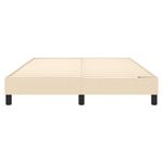Casa si Gradina - Mobilier - Paturi si accesorii - Paturi - Cadru de pat box spring, crem, 140x190 cm, material textil - Infinity.ro