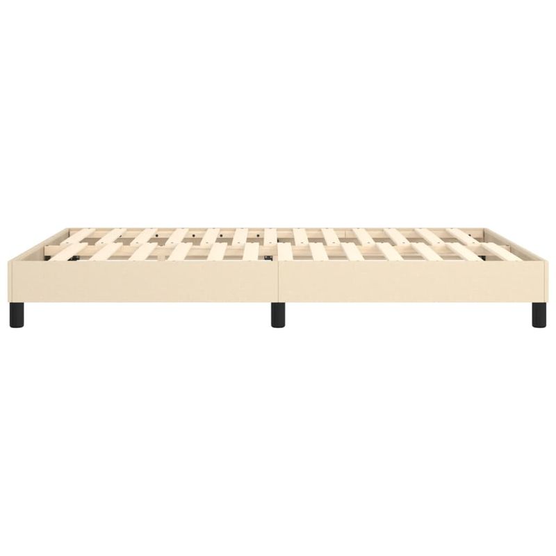 Casa si Gradina - Mobilier - Paturi si accesorii - Paturi - Cadru de pat box spring, crem, 140x190 cm, material textil - Infinity.ro