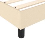 Casa si Gradina - Mobilier - Paturi si accesorii - Paturi - Cadru de pat box spring, crem, 140x190 cm, material textil - Infinity.ro