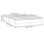 Casa si Gradina - Mobilier - Paturi si accesorii - Paturi - Cadru de pat box spring, crem, 140x190 cm, material textil - Infinity.ro