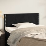 Casa si Gradina - Mobilier - Paturi si accesorii - Accesorii paturi - Tablie de pat, negru, 90x5x78/88 cm, catifea - Infinity.ro