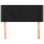 Casa si Gradina - Mobilier - Paturi si accesorii - Accesorii paturi - Tablie de pat, negru, 90x5x78/88 cm, catifea - Infinity.ro